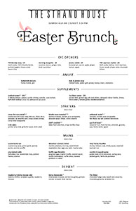 Easter menu